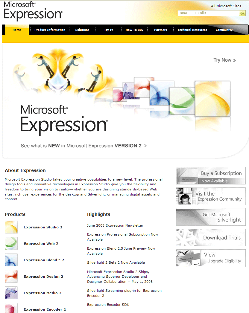 Microsoft Expression Studio2